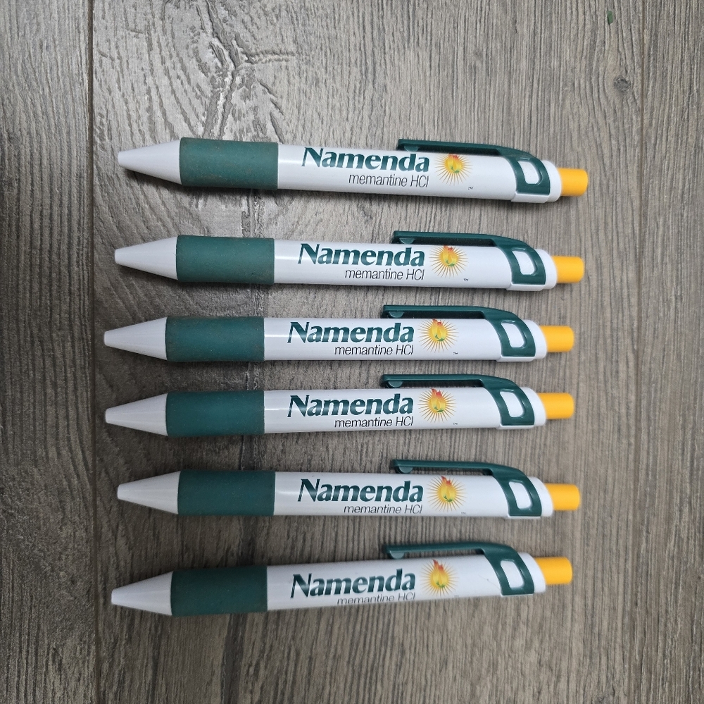 Namenda Pharmaceutical Pens Lot Of 6 Drug Rep They All Work